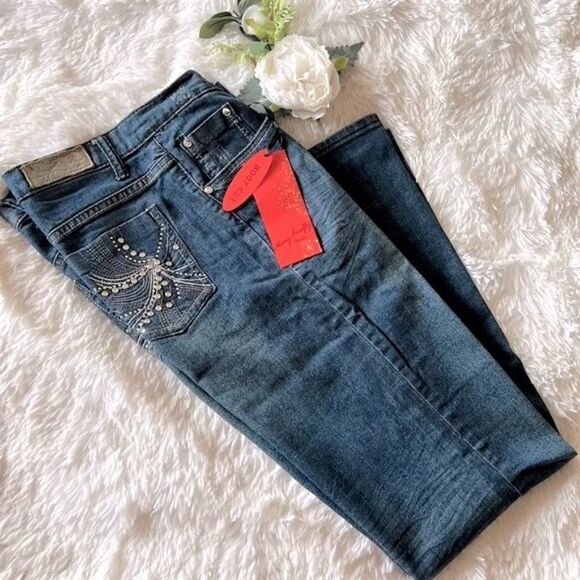 Ms Firefly Boot Cut Embellished Jeans New 12 - Picture 1 of 14